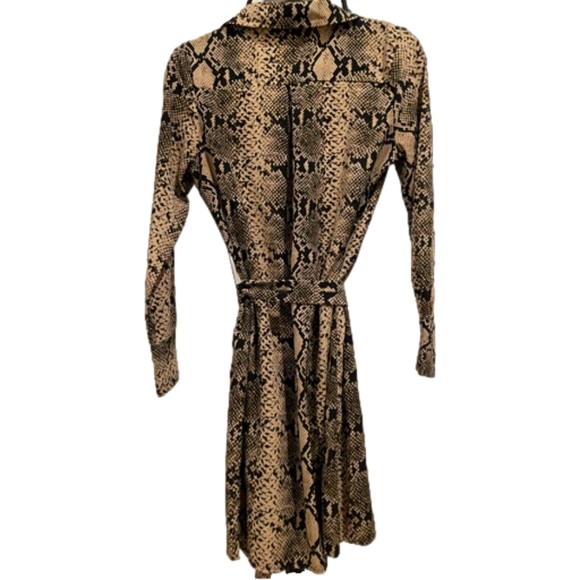WD.NY Snakeskin Printed Button down Dress - sz S. - Picture 3 of 4